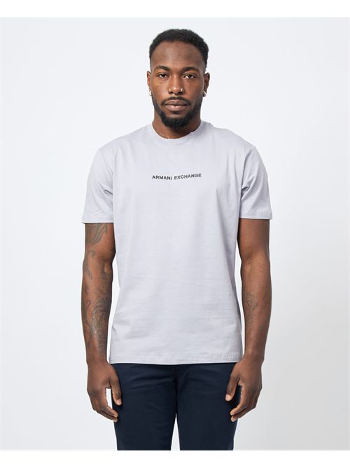 T-shirt basique à col rond pour homme AX avec logo ARMANI EXCHANGE | XM000787-AF12308UA047